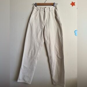 Brandy Melville Cream Straight Leg Pants